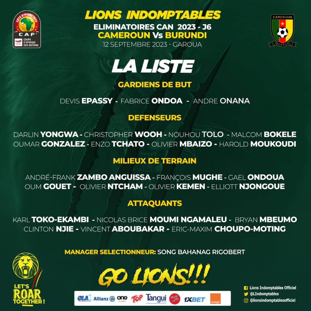 lions match line up