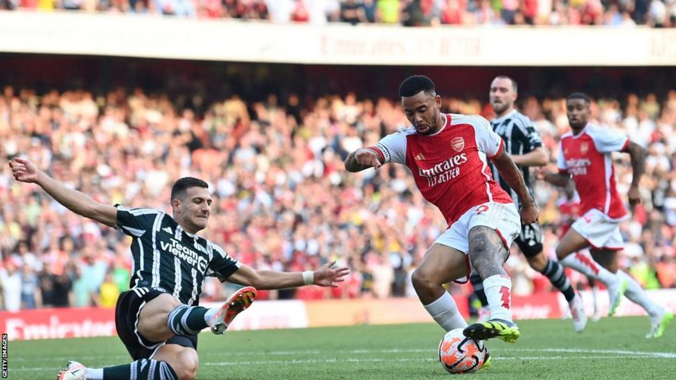 Gabriel Jesus made Arsenal's win safe with almost the last kick