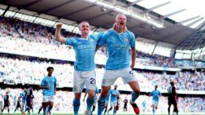 Erling Haaland scored his fifth Premier League hat-trick, with all five coming at the Etihad Stadium