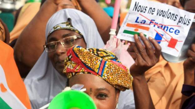 Anger has stemmed from France's refusal to recognise the new military government